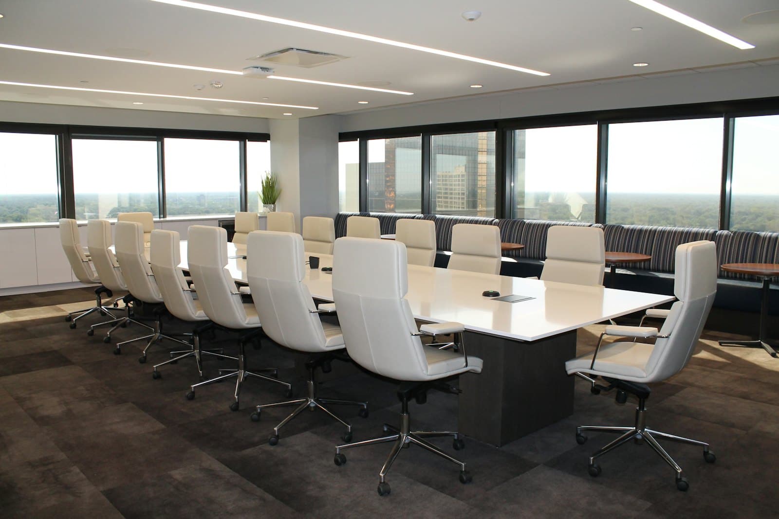 Large meeting room with long table