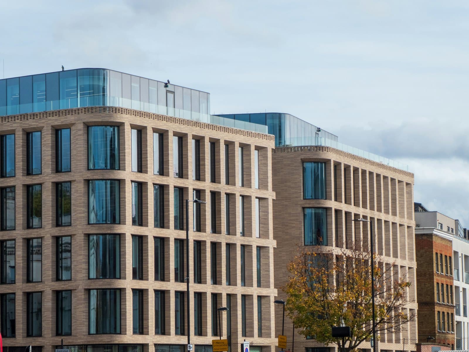 Modern office and residential building exterior